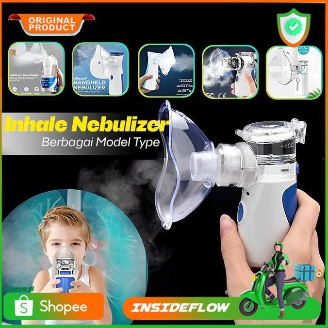Portable Mesh Nebulizer Alat Bantu Uap Pernafasan Asma Pilek Oksigen