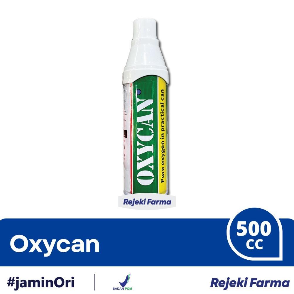 Oxycan Green Kaleng 500 cc - Oxygen / Oksigen Portable Oxy Can