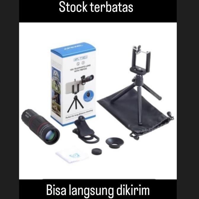 Telezoom 18x apexel lengkap untuk Foto/Record