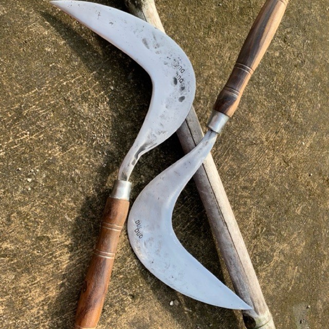 Arit asli garut model jawaan/bahan baja per/gagang kayu sonokeling