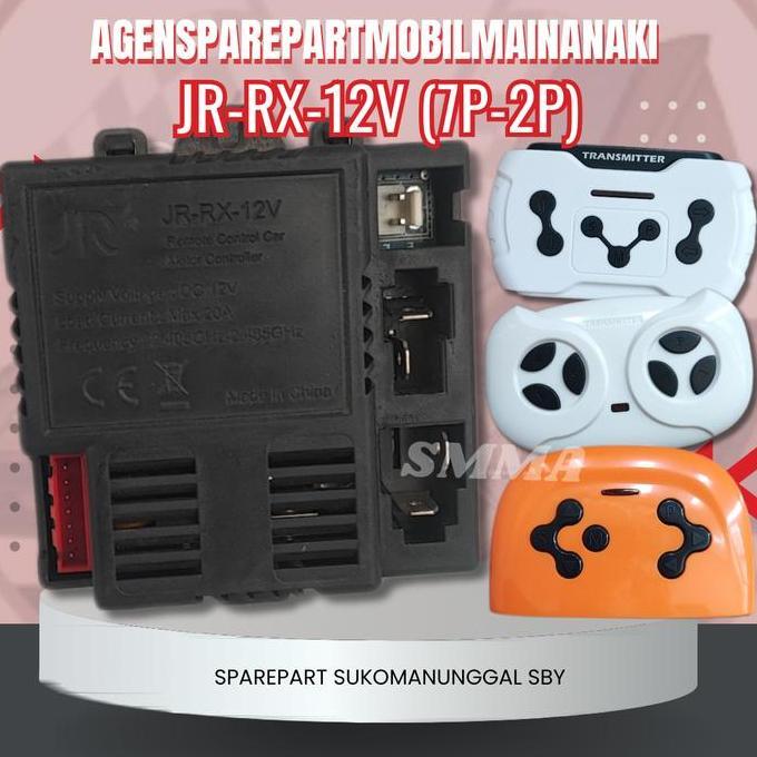 Remote Control + Receiver Bluetooth Jr-Rx-12V Mobil/Motor Mainan Aki