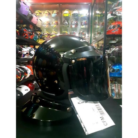 HELM CARGLOSS CFM ORIGINAL PLUS KACA FULL BOX