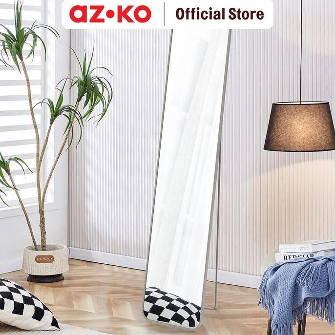 HARGA TERBAIK - AZKO Arthome Cermin Lantai Aluminium Square - Mix Standing Floor Mirror Kaca Berdiri
