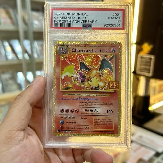Terlaris Charizard 25Th Anniversary Psa 10 Indonesia 1 Kartu Pokemon Tcg Card Set Indonesia Non (Eng