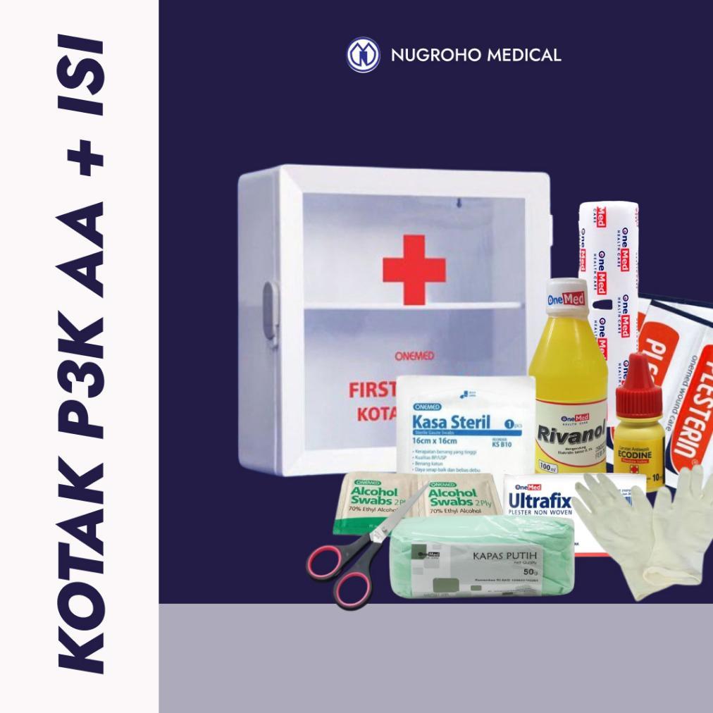 KOTAK P3K AA SET ISI LENGKAP/Kotak P3K Dinding Lengkap dengan Isi AA onemed/KOTAK P3K ISI PREMIUM