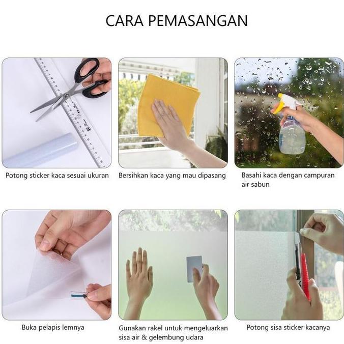 STICKER / STIKER KACA SANDBLAST 120 CM