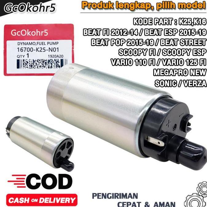 Injektor Injector Kvb Original + Rotak Full Pump K44 Beat Esp, Beat Fi, Beat Pop, Scoopy Fi, Spacy F