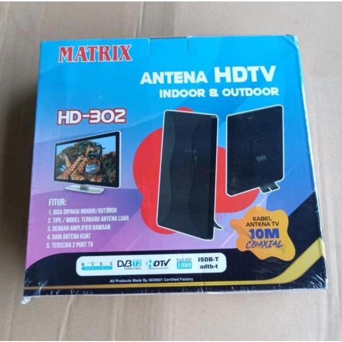 Antena Tv Digital Matrix HD 302 Indoor - Outdoor- Antena Tv Digital