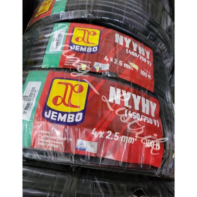 Kabel NYYHY Jembo 4x2,5 PerMeter / Kabel Serabut 4x2,5