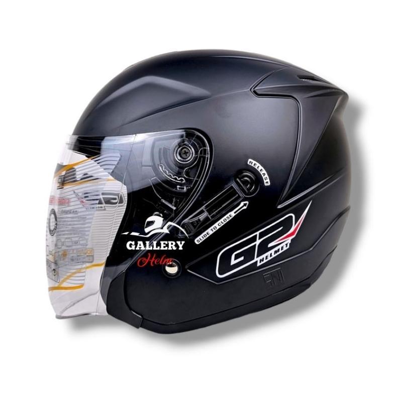 HELM G2 OPTIMAX HITAM DOFF | HELM HALF FACE | MODEL INK DYNAMIC