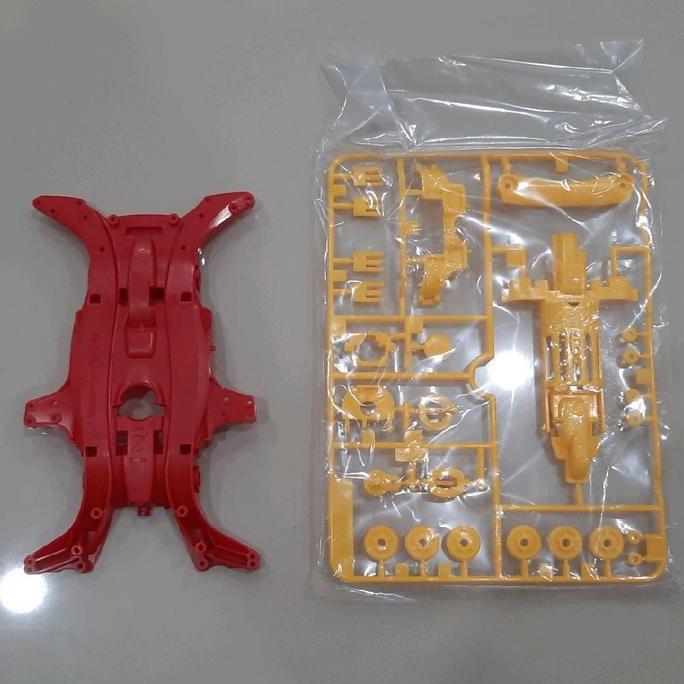 Chassis MA Merah + Gearbox Ori Tamiya Chassis MA Merah Ori