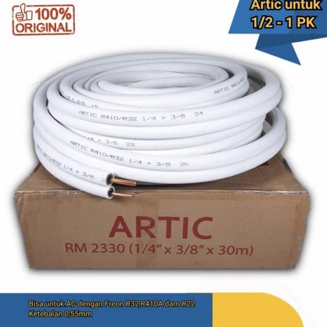 Pipa ac Artic 1/2pk 3/4pk 1pk harga permeter