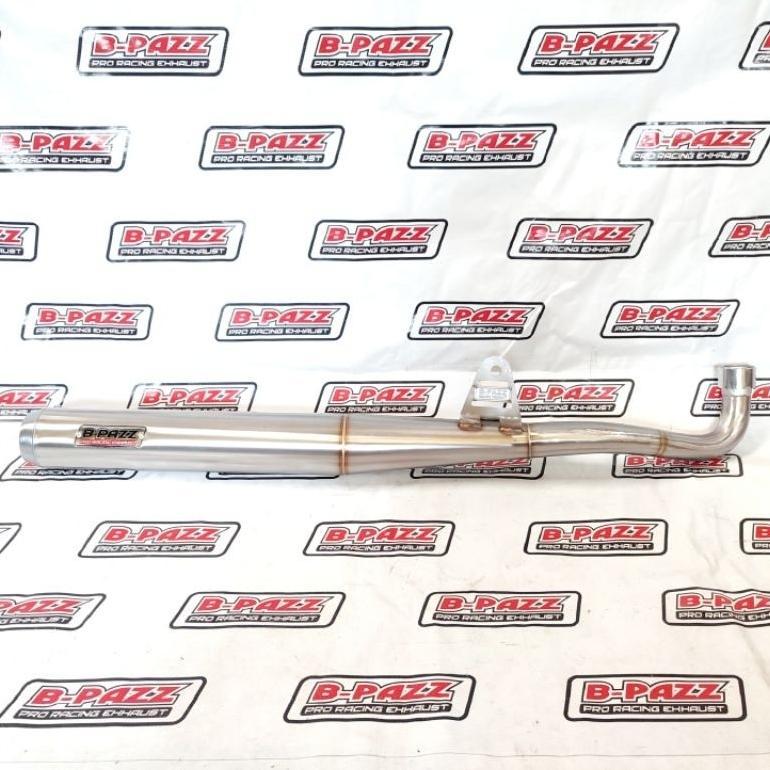 Knalpot B-PAZZ Suzuki A100 Standar Racing Full Stainless / Galvanis Poles Vernis