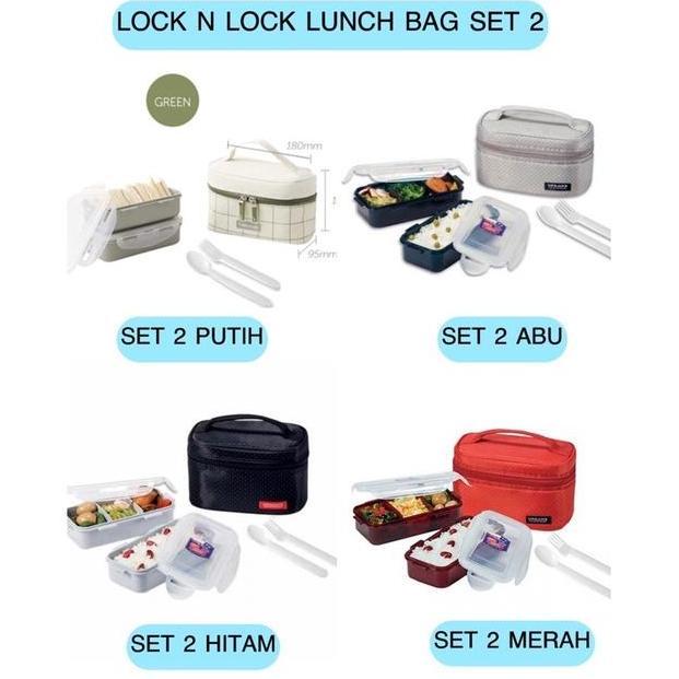 Lock n Lock Lunch Bag Set