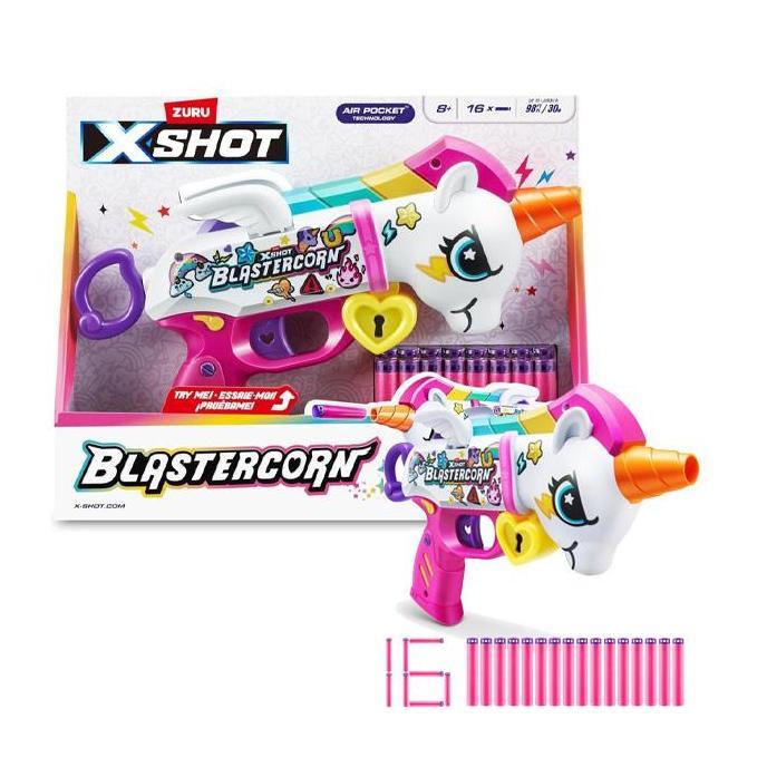 XSHOT ZURU Blastercorn Unicorn Blaster with 16 Darts