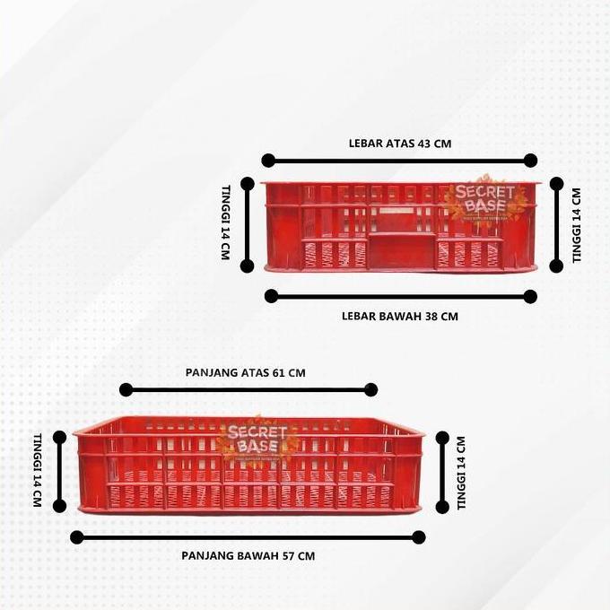 KRAT PENDEK - Keranjang Serbaguna / Keranjang Roti / Keranjang Plastik