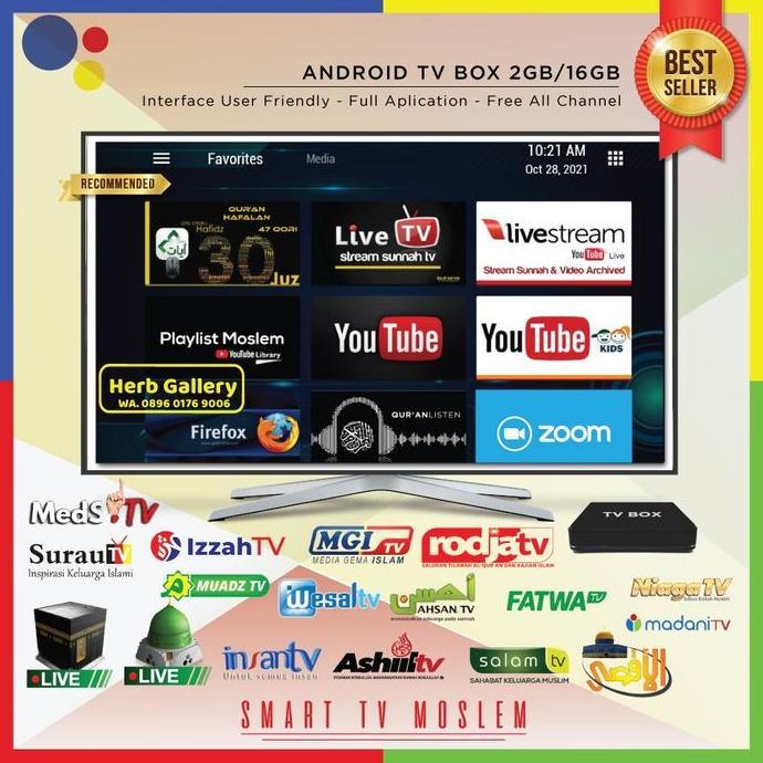 smart tv muslim android tv box rodja tv alquran islami bukan parabola