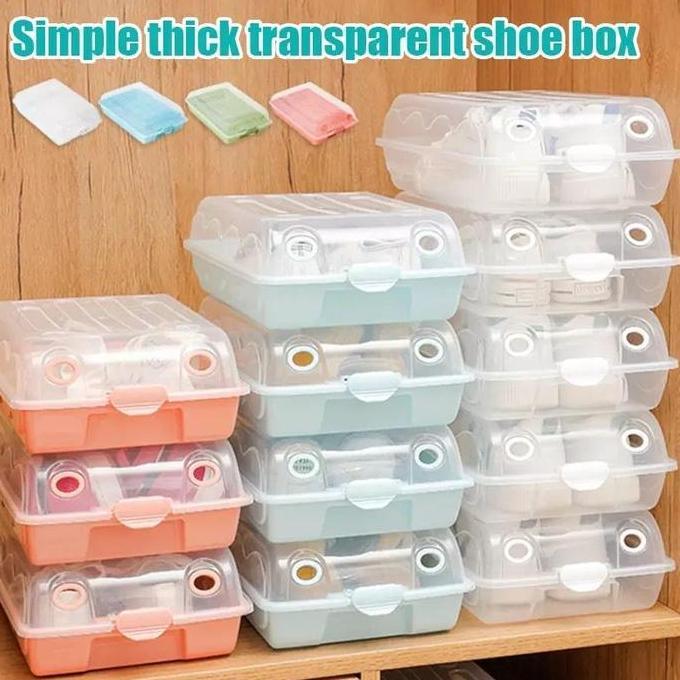 Kotak Sepatu Shoe Box Plastik Transparan Box Sepatu Shoe Storage Box