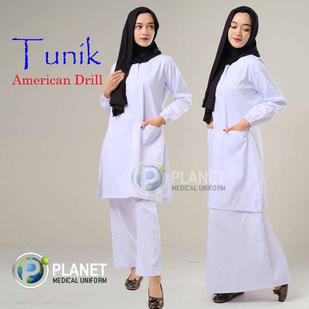 Promo Baru Baju Ok Oka Seragam Perawat Medis Tunik  American Drill