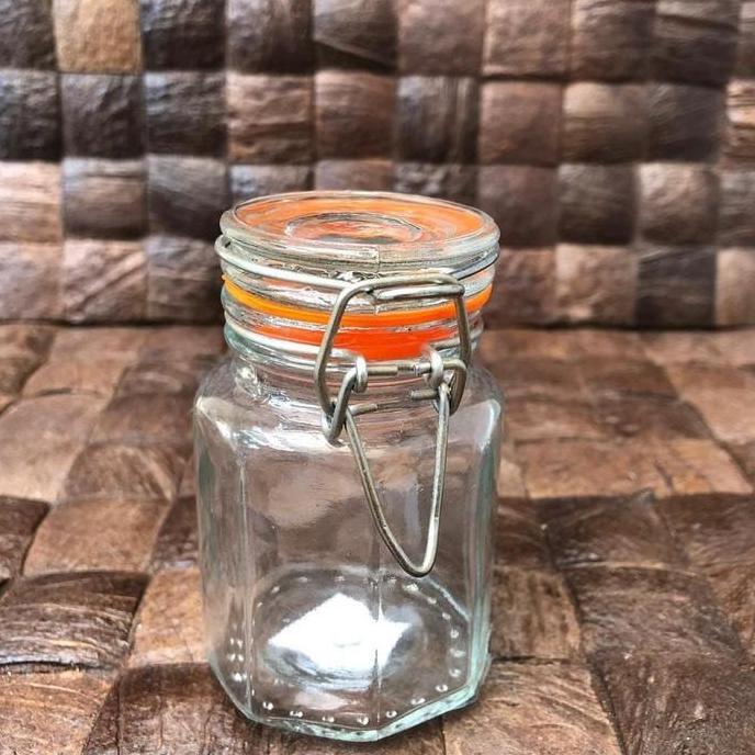 Mini Hermetico Jar | Toples / Jar Kaca Mini Tutup Kait | Tempat Bumbu