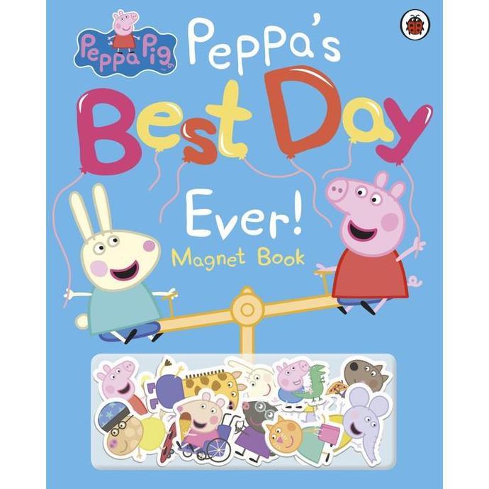 Peppa Pig Buku Cerita Anak Peppa's Best Day Ever Magnet Board Book