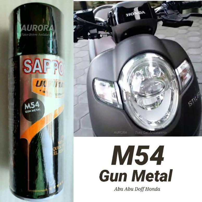 Cat Abu Abu Dop Honda Sapporo Ultimate Gun Metal M54 Abuabu Doff Dof Dov Vario Scoopy Skupi Scopy Gr