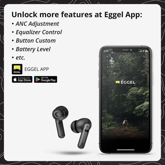 Eggel QuietBuds S Hybrid ANC + ENC TWS Bluetooth Earphone