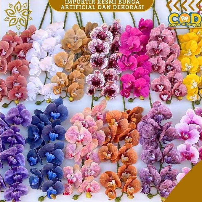 Bunga Anggrek Latex Jumbo Untuk Dekorasi Pernikahan/Anggrek Latex Premium (KN-104)