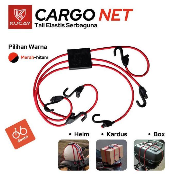 Tali Jaring Helm Motor Box Cargo Duffle Bag KUCAY Original Elastis