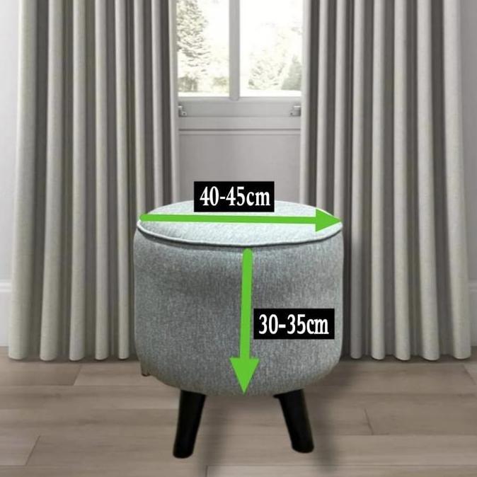 Sarung sofa stool bulat / Cover stool bulat/Sarung stool bulat elastis