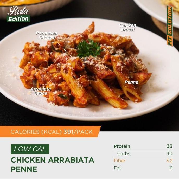 LOW CAL Chicken Arrabiata Penne | Prep Meal Diet Catering | Ready to Eat