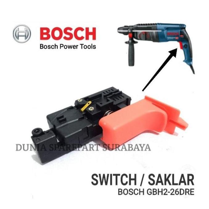SPAREPART SWITCH BOR GBH2-26 GBH2-22 SKAKEL BOR ROTARY HAMMER BOSCH GBH 2-26 GBH 2-22 SAKLAR ON OFF 