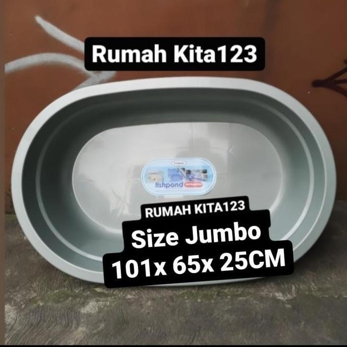 Yujitaro- Fishpond Bak Plastik Ikan Besar Jumbo Kolam Plastik Aquarium Kura