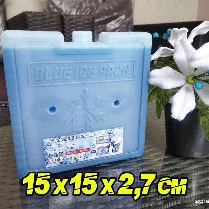 Babypower- Icegelku - Ice Pack Kotak 15X15X2,7Cm Blue Ice Pack Pengganti Dry Ice Gel