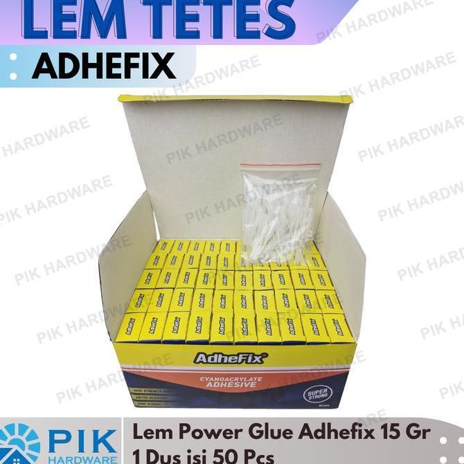 Ready 50 PCS LEM KOREA - LEM TETES ADHEFIX 15gr SERBAGUNA | LEM SETAN INSTAN
