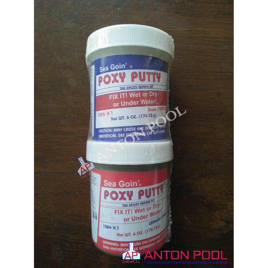 Potere- Lem Keramik Bawah Air Poxy Putty (Pack 340Gr)