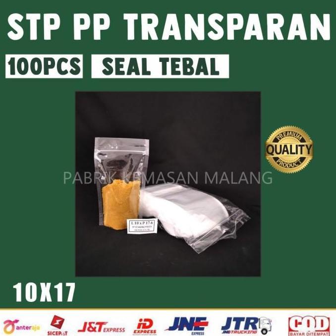 STANDING POUCH PP TRANSPARAN 10x17 / DOUBLE SEAL