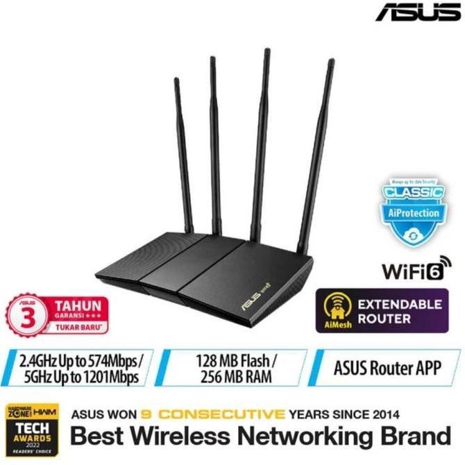 TERMURAH - Router ASUS RT - AX1800HP Wifi 6 Dual Band Asus AX 1800 HP With Aimesh