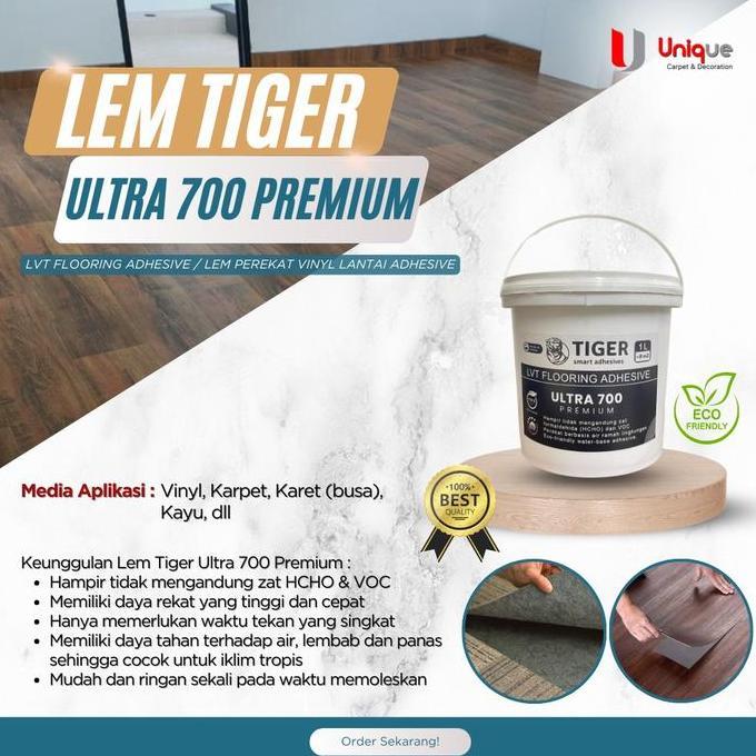 Potere- Lem Vinyl Putih Tiger / Lem Perekat Vinyl Lantai Flooring Adhesive