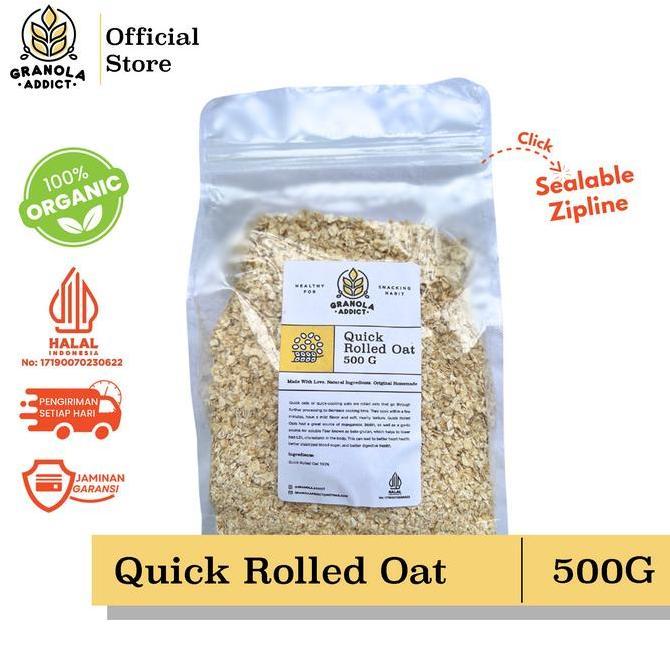 Glow- Granola Addict - Quick Rolled Oat / Gandum Instant 500G