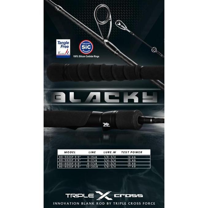 HARGA DISC - Joran Pancing Blood-X Blacky Carbon Mancing Galatama Kolam 165 180 Free Packing  Reel U