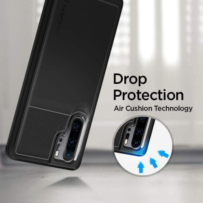 Case Huawei P30 Pro Spigen Softcase Corbon Fiber Rugged Armor Casing