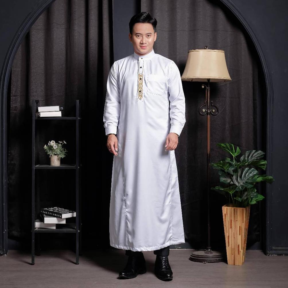 terlaris jubah pria slimfit gamis pria jubah mewah brodir slimfit jubah pria dewasa