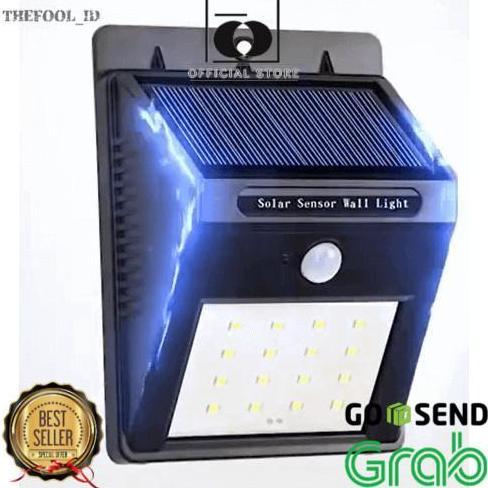 SDG LAMPU LED SENSOR GERAK + Panel surya / Lampu Taman Otomatis