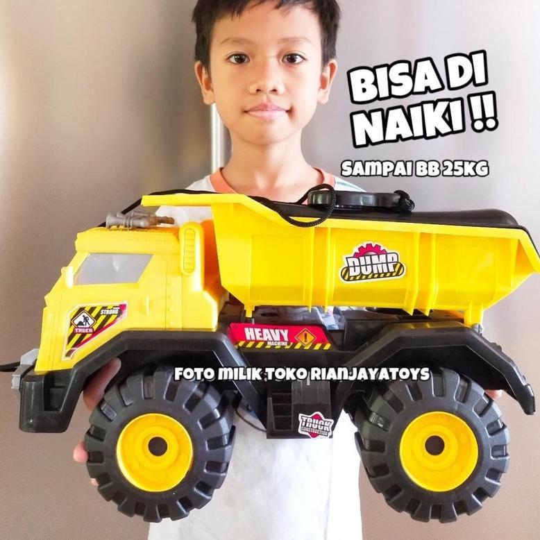 RECOMMENDED Mainan Mobil Truk Bak Bisa Di Naiki / Truk Konstruksi /Truk Pasir Jomplang Ukuran Besar 