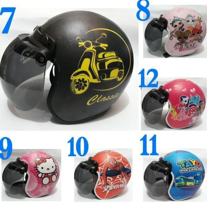helm bogo anak usia 3-7tahun