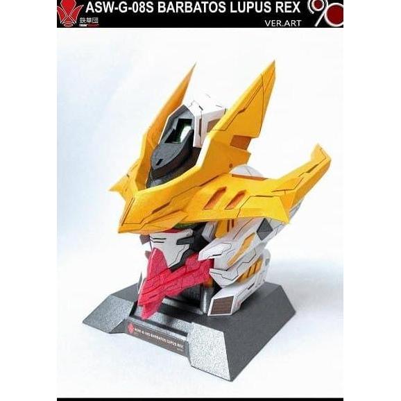 Papercraft Gundam Barbatos Lupus Rex Head Super Big Bust (DIY=Kertas)
