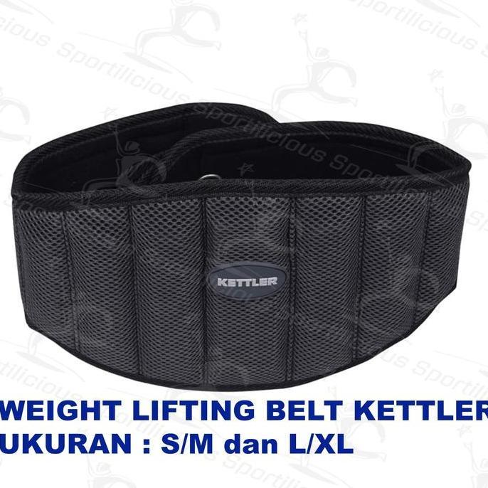 Lansungkirim- Kettler Weight Lifting Belt Sabuk Angkat Besi Ban Angkat Besi Beban