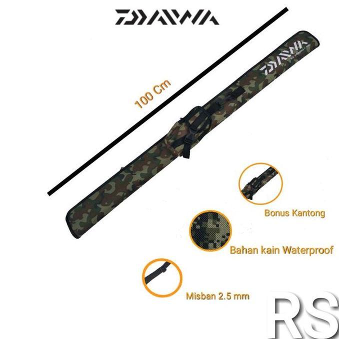 Mantap- Tas Pancing Hardcase Model Pedang Daiwa Uk 100 Cm Joran Tegek Reel