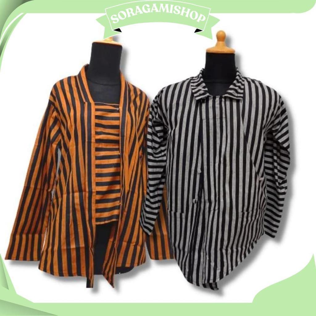 Surjan Kebaya Lurik Kutubaru Pria Wanita Bahan Premium Halus Alusan GBM COD
